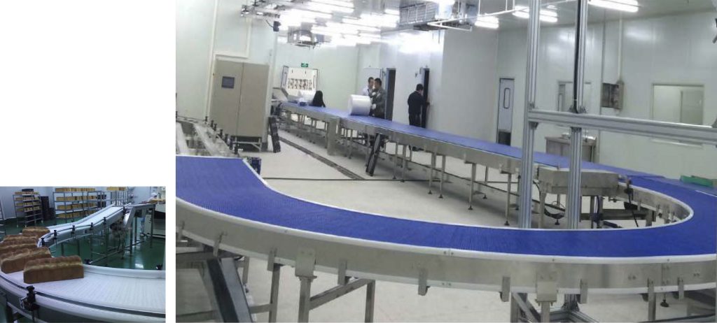 Bandas modulares plásticas de transporte