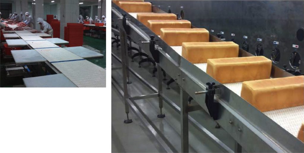 Bandas modulares de transporte
